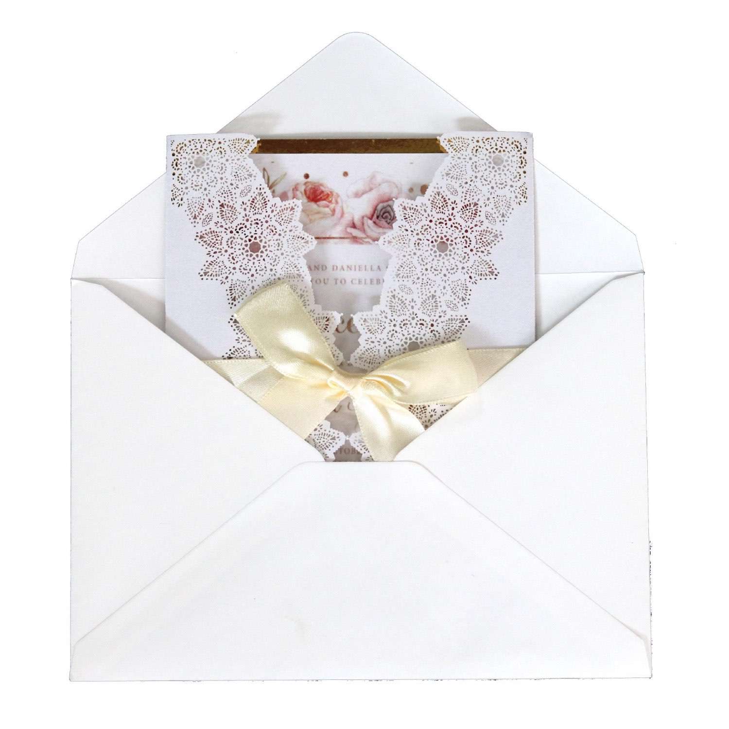 White Marriage Invitation Card Annual Meeting Invitation Business Card